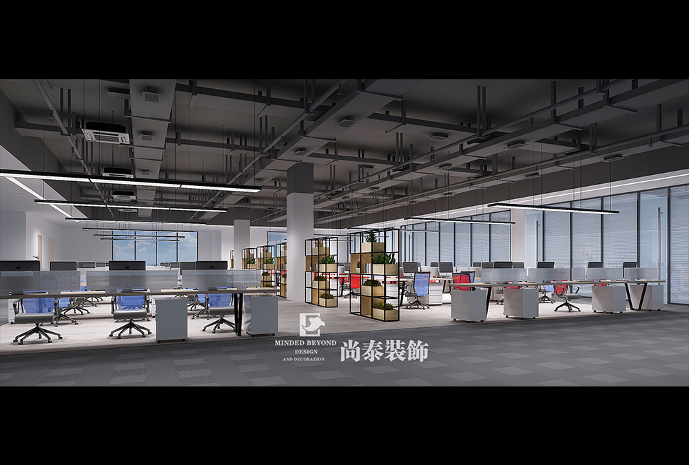 深圳龍華富安娜工業(yè)園國家高新技術企業(yè)辦公樓裝修設計